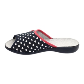 Befado Damenschuhe Herzen pu 254D099 weiß rot marineblau 2