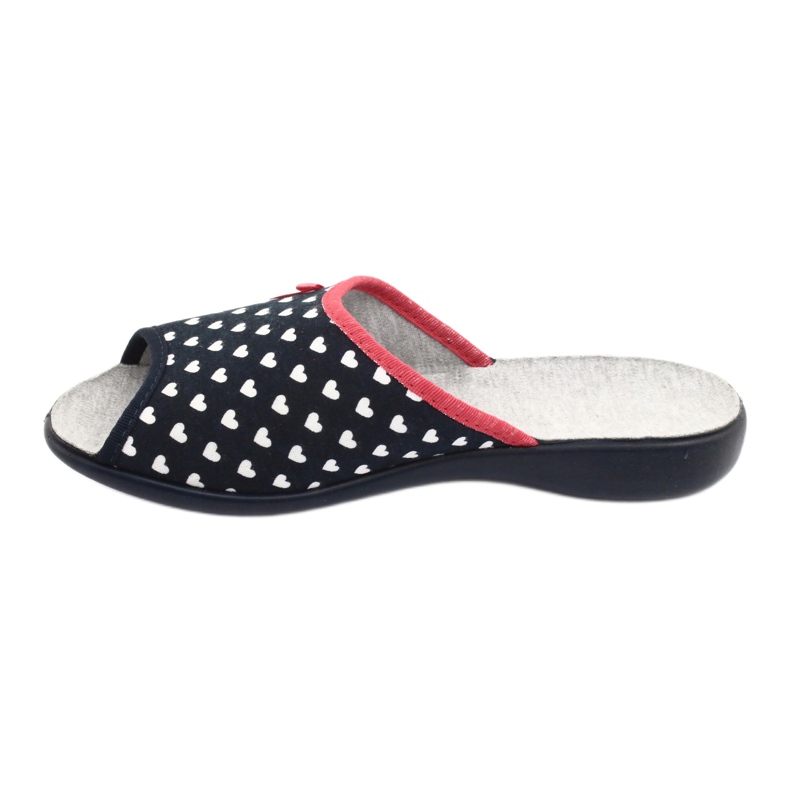 Befado Damenschuhe Herzen pu 254D099 weiß rot marineblau 2