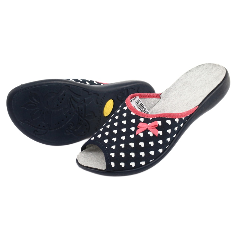 Befado Damenschuhe Herzen pu 254D099 weiß rot marineblau 4