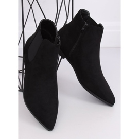 Schwarze Chelsea-Boots mit Mandelzehen TX-1855 Black 2