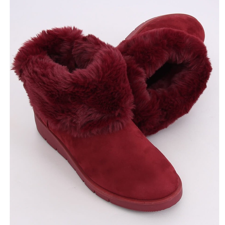 Kastanienbraune Schneestiefel für Damen A-3 Wine Red rot 1
