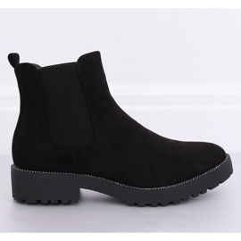 Schwarze Chelsea-Boots für Damen 7683-PA Schwarz 2