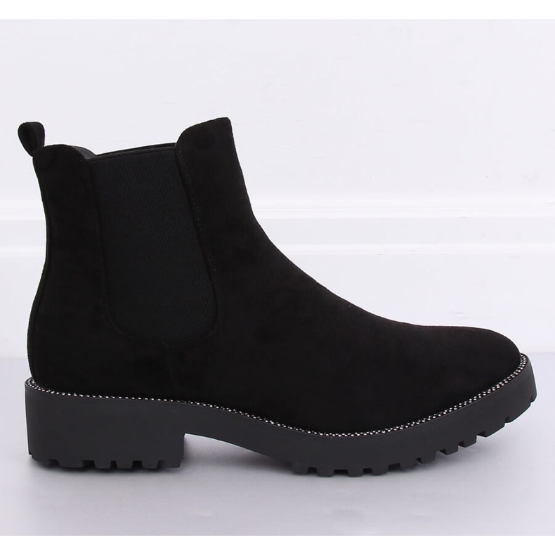 Schwarze Chelsea-Boots für Damen 7683-PA Schwarz 2