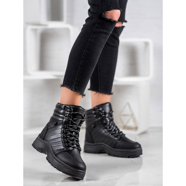 SHELOVET Warme Turnschuhe schwarz 2