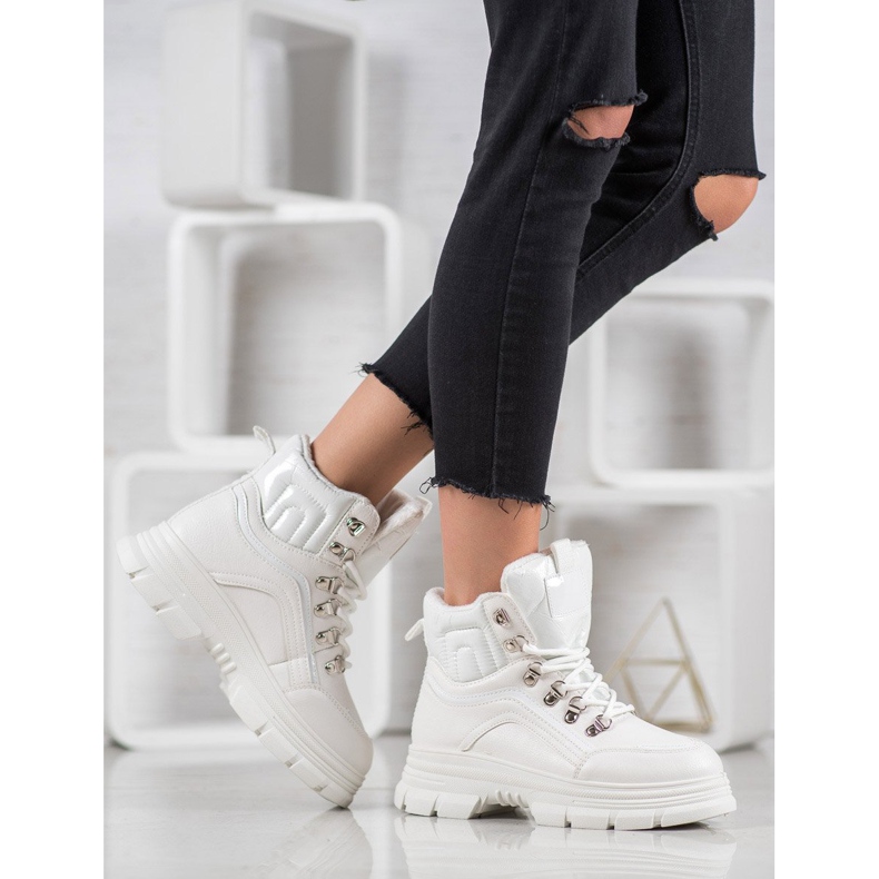 SHELOVET Warme Turnschuhe weiß 1