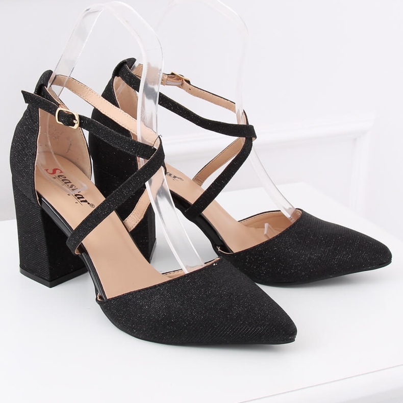 Pumps am schwarzen Pfosten NC951 Black 1