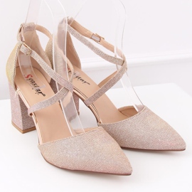 Pumpen am Pfosten NC951 Champagner rosa 1