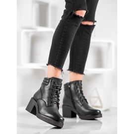 Super Mode Bequeme Stiefel aus Ökoleder schwarz 2