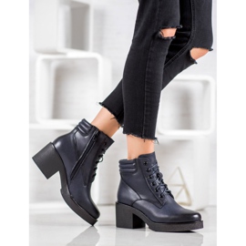 Super Mode Bequeme Stiefel aus Ökoleder blau 1