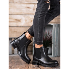 SDS Schwarze Chelsea-Stiefel 1