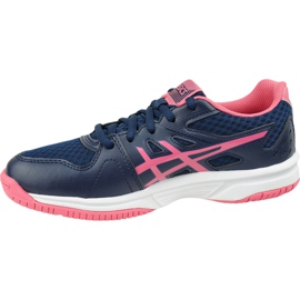 Asics Upcourt 3 W 1072A012-407 Volleyballschuhe gelb navy blau 1