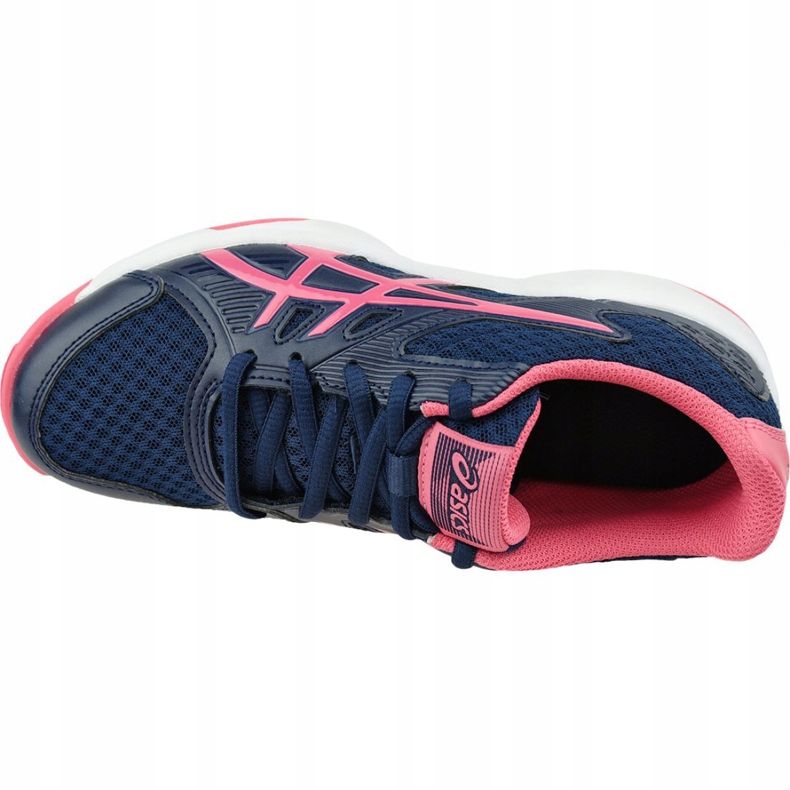 Asics Upcourt 3 W 1072A012-407 Volleyballschuhe gelb marineblau 2