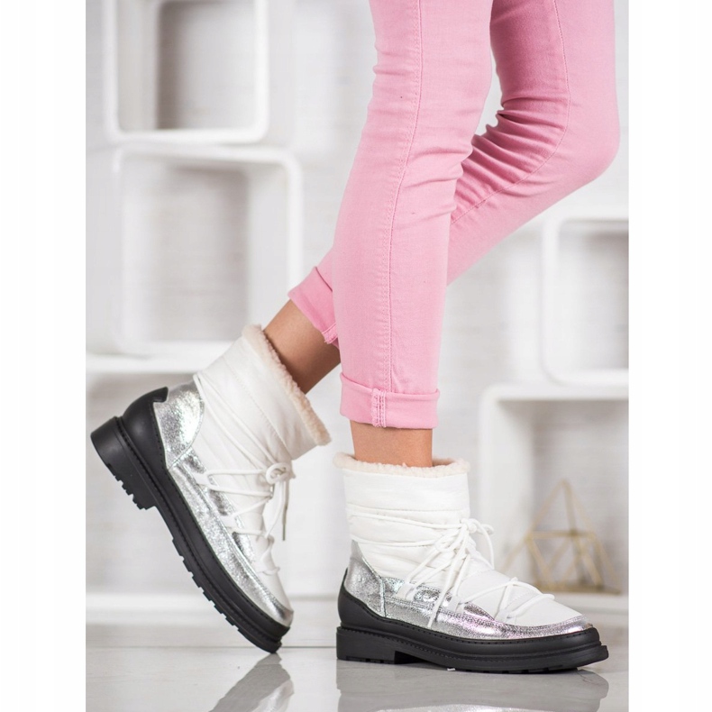 VICES Textil-Schneestiefel weiß 1