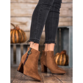 Small Swan Wildlederstiefeletten mit Reißverschluss braun 2