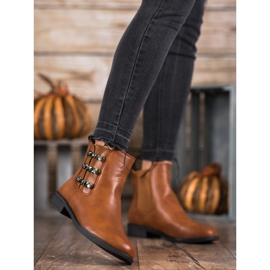 SHELOVET Elegante Chelsea-Boots braun 1