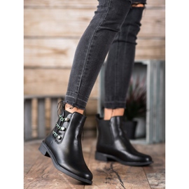 SHELOVET Elegante Chelsea-Boots schwarz 2