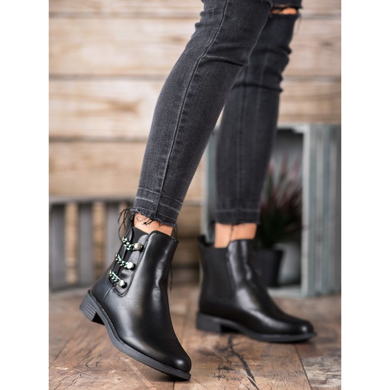 SHELOVET Elegante Chelsea-Boots schwarz 2