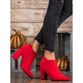 Marquiz Sexy Stiefel mit Reißverschluss rot 1
