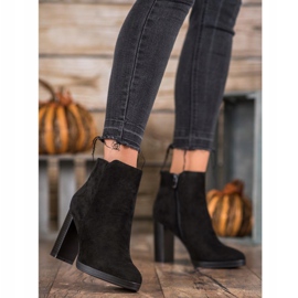 Super Me Modische Stiefel mit hohen Absätzen schwarz 1