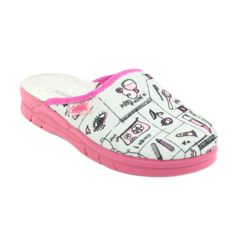 Befado Kinderschuhe 708X002 rosa weiß 2