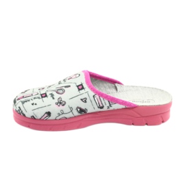 Befado Kinderschuhe 708X002 rosa grau 2