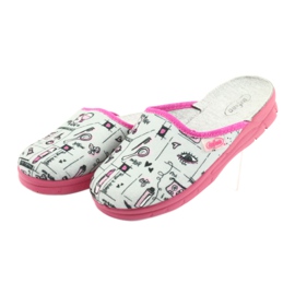 Befado Kinderschuhe 708X002 rosa grau 3