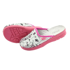 Befado Kinderschuhe 708X002 rosa grau 4