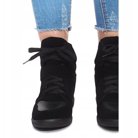 Sneakers mit Keilabsatz LA-70 Schwarz 1