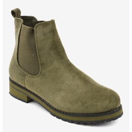 Grüne isolierte Stiefeletten F-3799 1