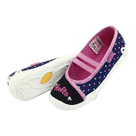Befado Kinderschuhe 116X255 marineblau rosa 5