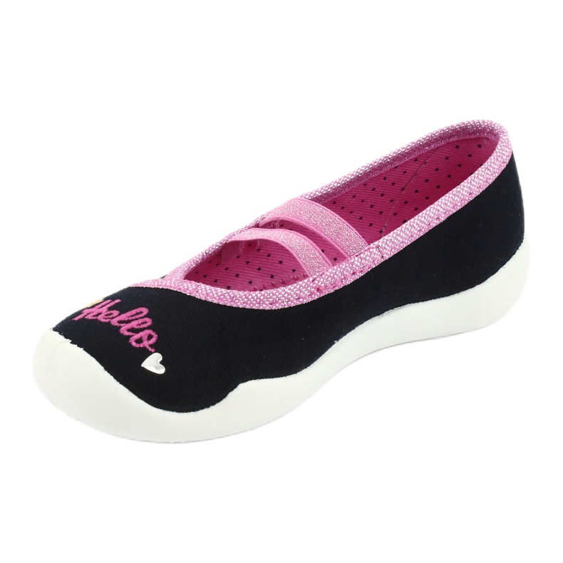 Befado Kinderschuhe 116X255 marineblau rosa 2