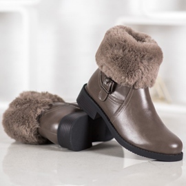 SHELOVET Arbeiter mit Pelz braun 1