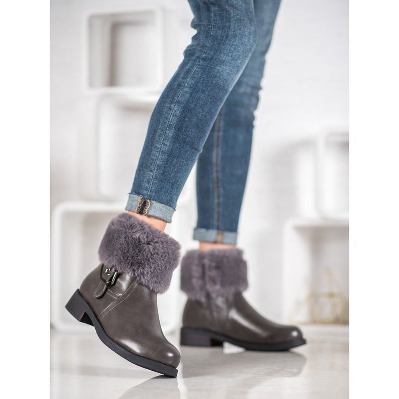 SHELOVET Arbeiter mit Pelz grau 2