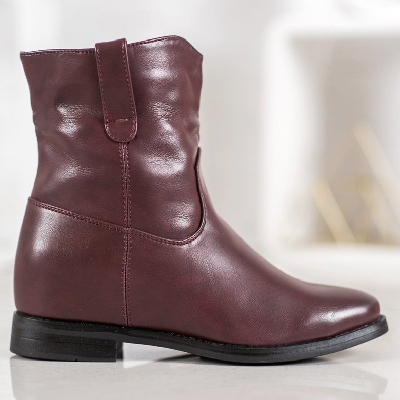 Ideal Shoes Cowboystiefel mit Öko-Leder rot 1