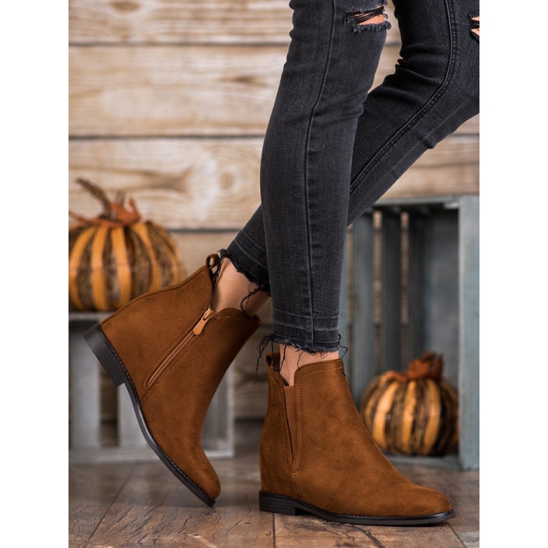 SHELOVET Bequeme Cowboystiefel braun 2