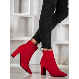 Super Me Sexy Stiefel mit hohen Absätzen rot 2