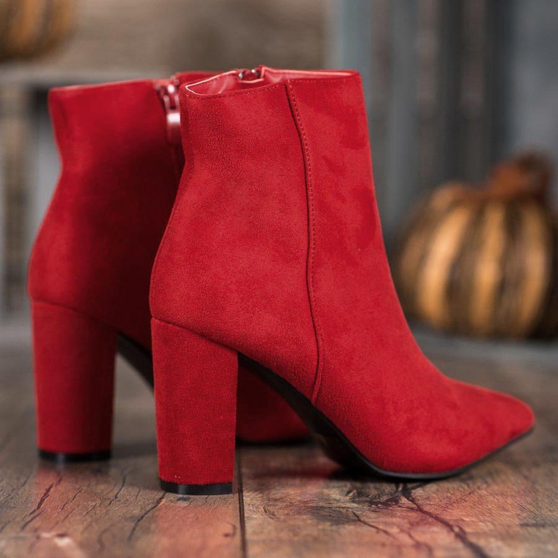 Super Me Sexy Stiefel mit hohen Absätzen rot 1