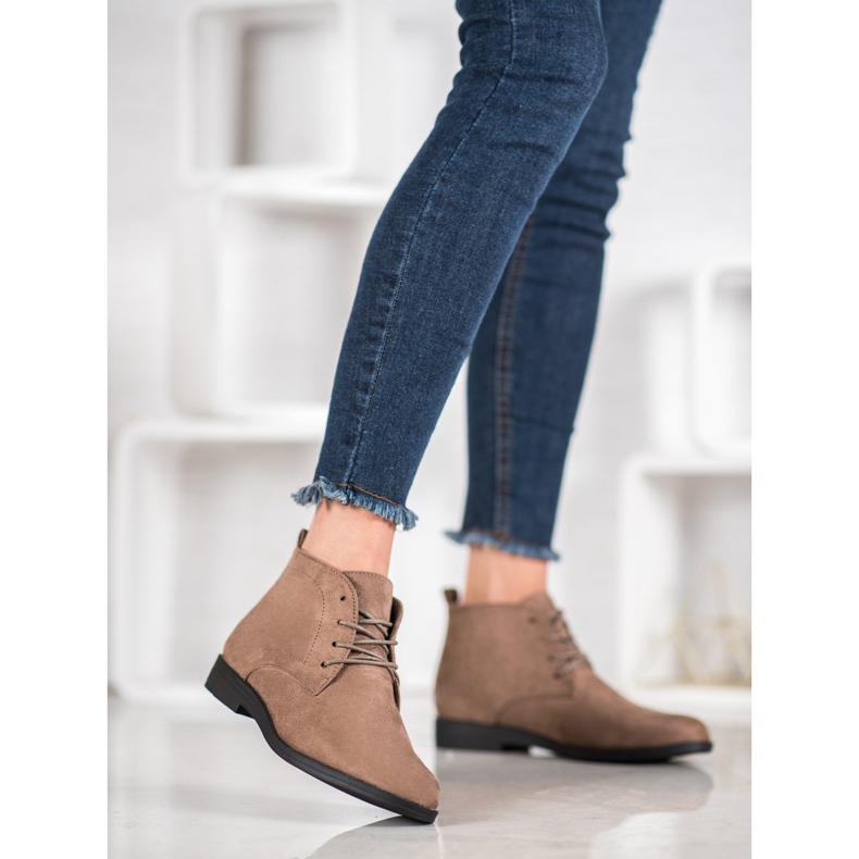 Goodin Bequeme Wildlederstiefel braun 2