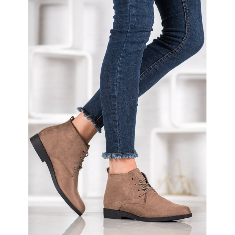 Goodin Bequeme Wildlederstiefel braun 1