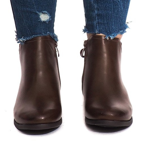 Warme Stiefel J606 Camel braun 1