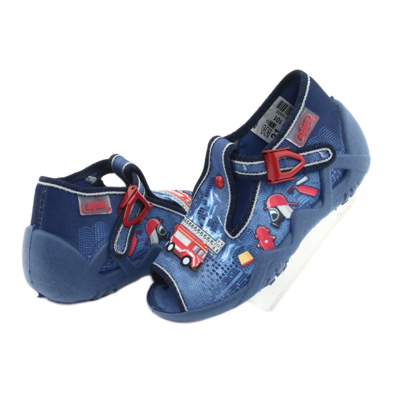 Befado Kinderschuhe 217P101 rot navy blau blau 4
