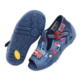 Befado Kinderschuhe 217P101 rot marineblau blau 5