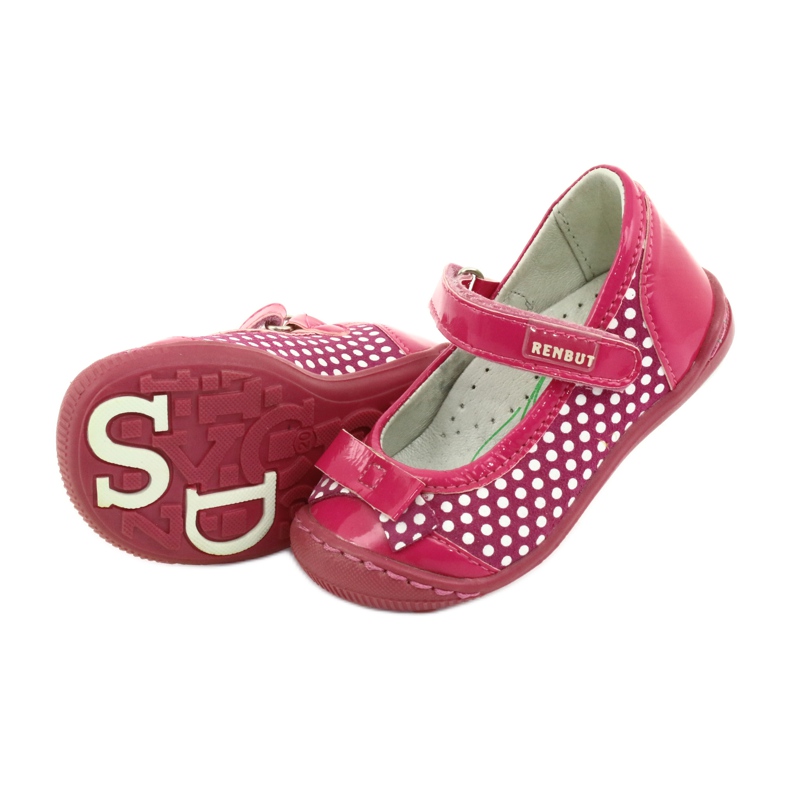 Ballerinas für Mädchen Ren But 1405 rosa weiß 5