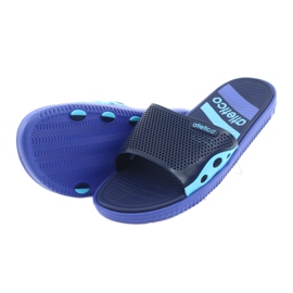 Marineblaue schwarze Herrenpantoffeln für das Atletico-Schwimmbad 4