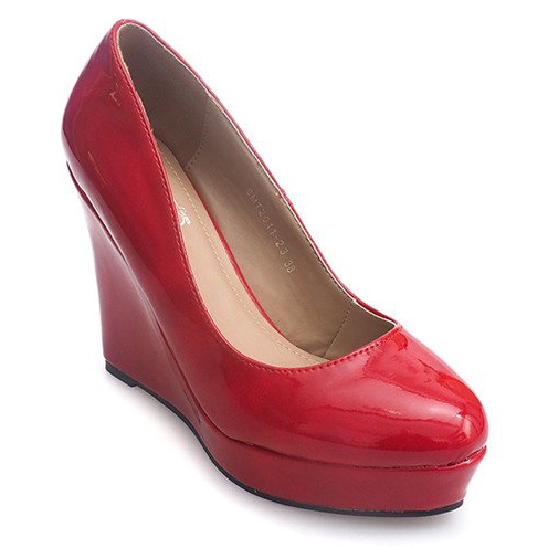 Lackierte Pumps On Wedge 2011-23 Rot 1