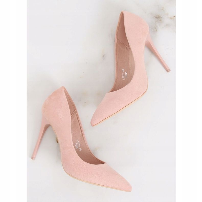 Pumps auf Wildleder rosa LE07P Pink 1