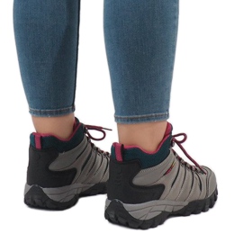 Graue Damen Trekkingschuhe FS302-33 schwarz 2