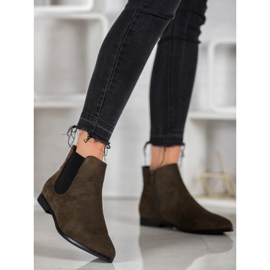 Marquiz Stiefel in Spitz grün 2