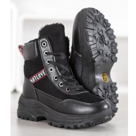 Haver Warme Turnschuhe schwarz 1