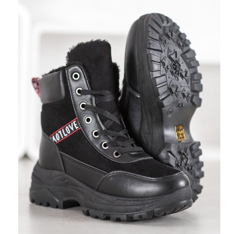 Haver Warme Turnschuhe schwarz 1